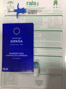 документы для собаки в Испании